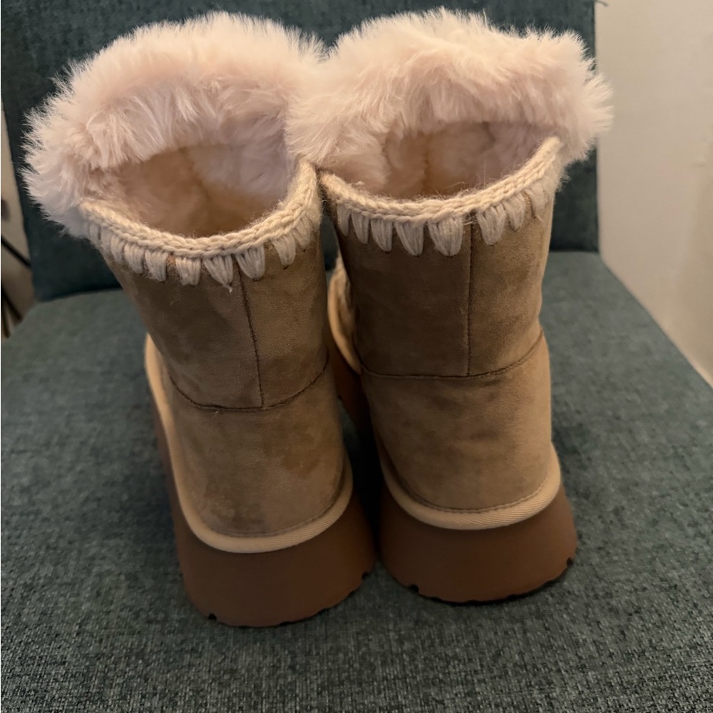 Shearling Platform Boot - image 3